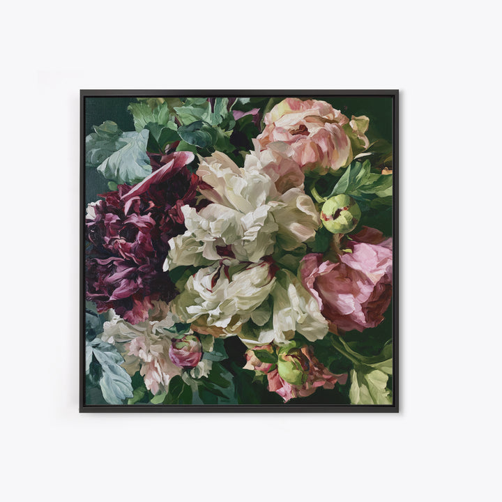 Large Floral Centerpiece Canvas Print, Dining Room Art, Wall Decor, Dining Room Decor, Fine Art, Dining, Contemporary Art, DRA-1x1-98