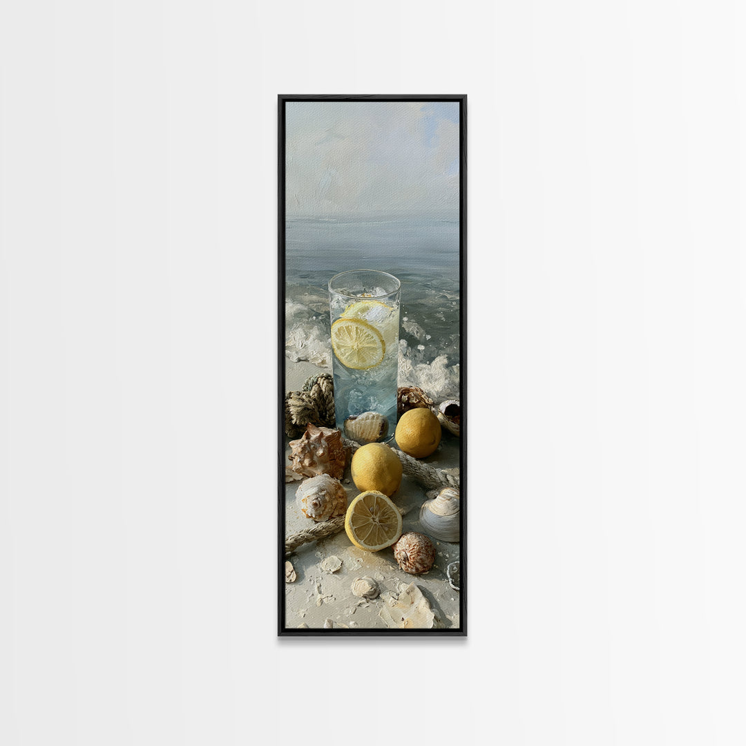 Shellfish and Lemon Still Life Canvas Print, Dining Room Art, Kitchen Decor, Dining Room Decor, Dining 400, Set of Prints, DRA-1x3-100