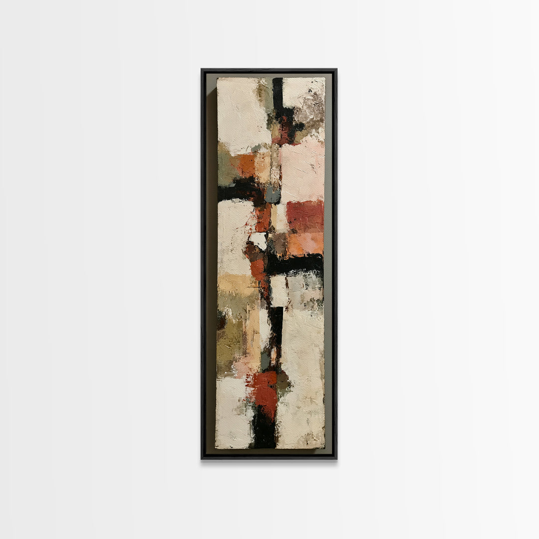 Abstract Composition in Appetite Friendly Warm Tones Canvas Print, Dining Room Art, Food Art, Dining Room Decor, Abstract Art, DRA-1x3-16