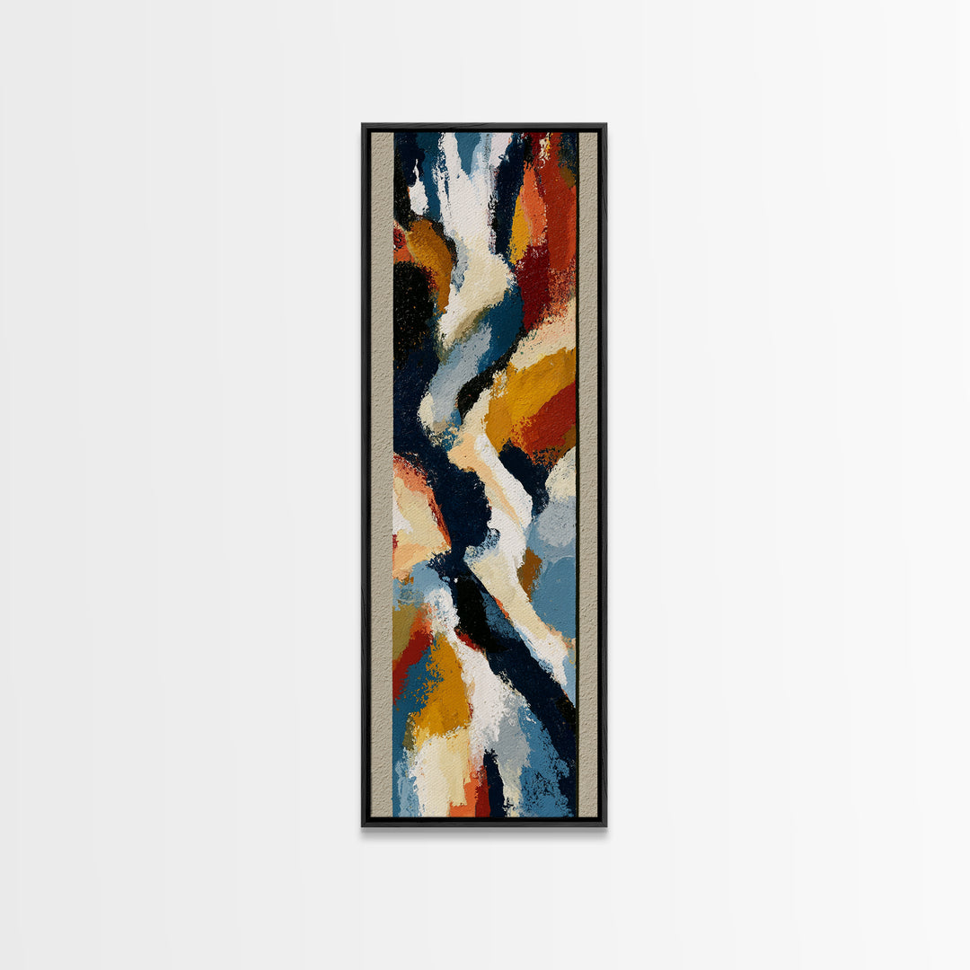 Abstract Composition in Appetite Friendly Warm Tones Canvas Print, Dining Room Art, Home Decor, Dining Room Decor, Dining, DRA-1x3-64