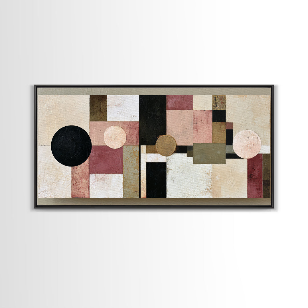 Abstract Composition in Appetite Friendly Warm Tones Canvas Print, Dining Room Art, Dining Room Decor, Dining, DRA-2x1-24