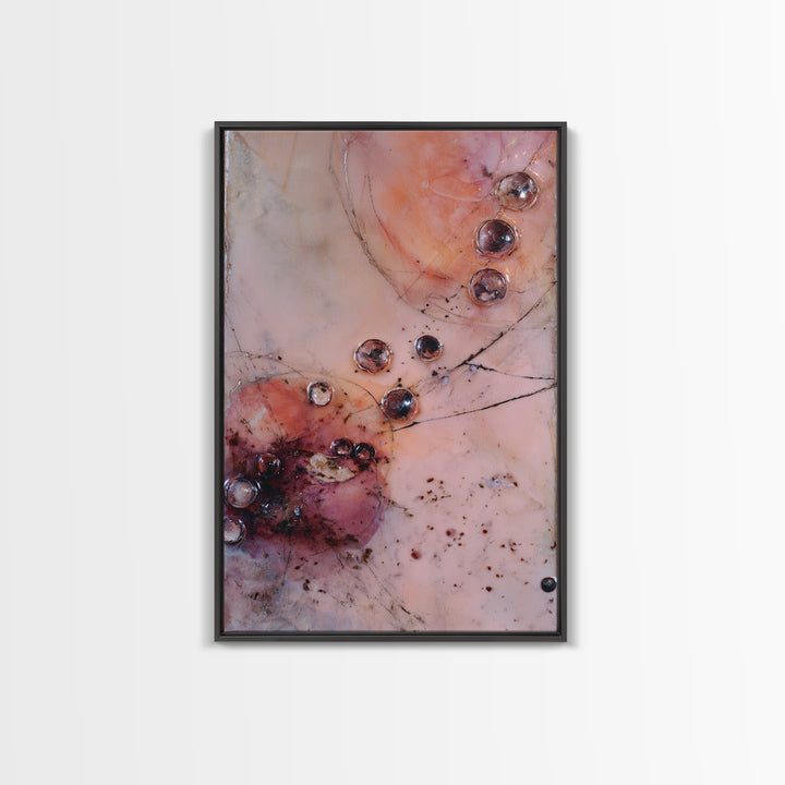 Peach and Plum Still Life Framed Canvas Print, Dining Room Art, Food Art, Dining Room Decor, Fine Art, Dining, DRA-2x3-100