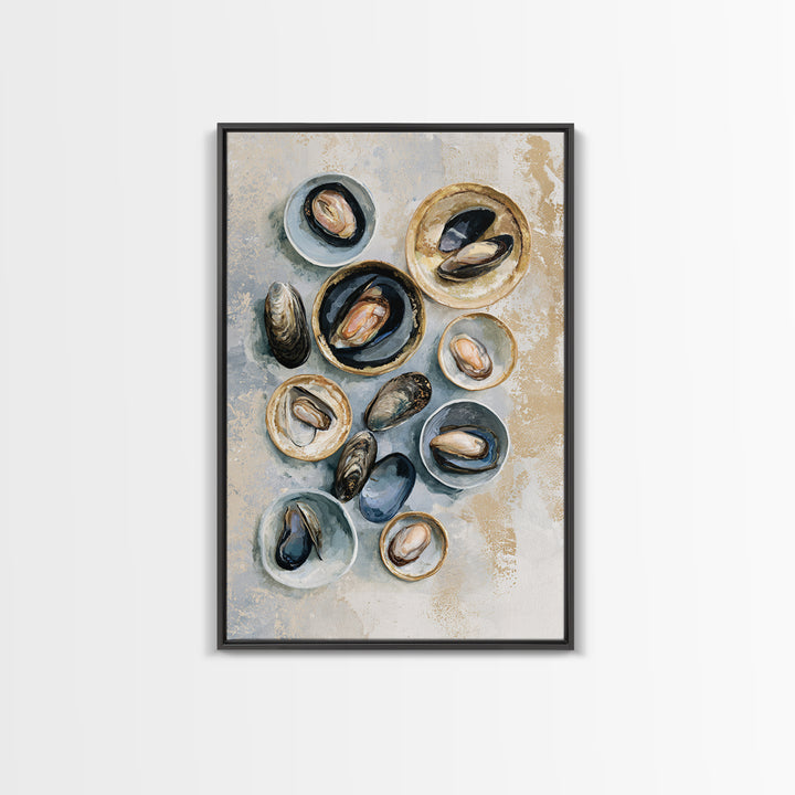 French Bistro Food Illustration Without Text Canvas Print, Dining Room Art, Fine Art Print, Dining Room Decor, Dining, DRA-2x3-18
