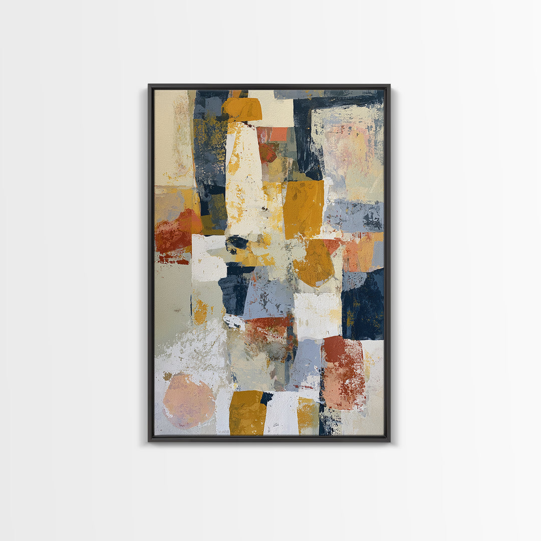 Abstract Composition in Appetite Friendly Warm Tones Canvas Print, Dining Room Art, Printable Art, Dining Room Decor, Dining, DRA-2x3-36