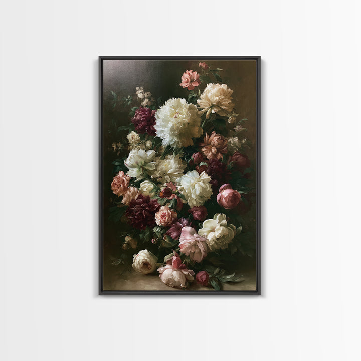Large Floral Centerpiece Canvas Print, Dining Room Art, Contemporary Art, Dining Room Decor, Fine Art, Dining, Digital Print, DRA-2x3-58