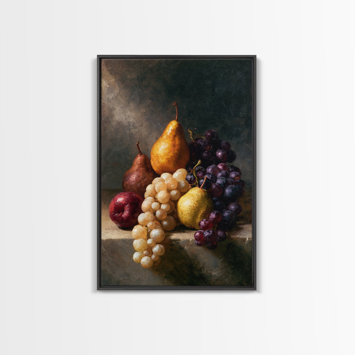 Classical Fruit Still Life Canvas Print, Dining Room Art, Canvas Wall Art, Dining Room Decor, Oil Painting, Dining, DRA-2x3-81