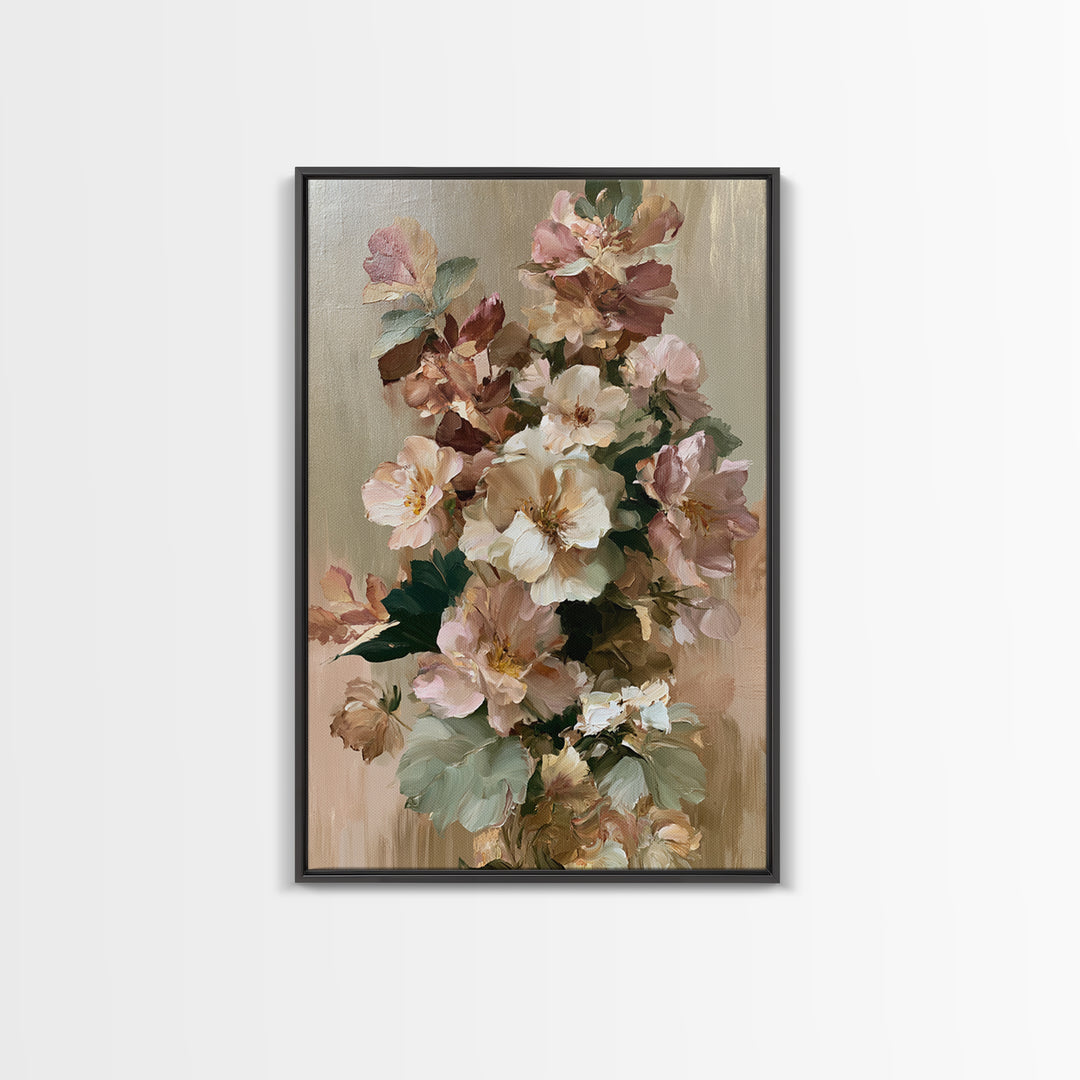 Large Floral Centerpiece Canvas Print, Dining Room Art, Contemporary Art, Dining Room Decor, Fine Art, Dining, Digital Print, DRA-2x3-82