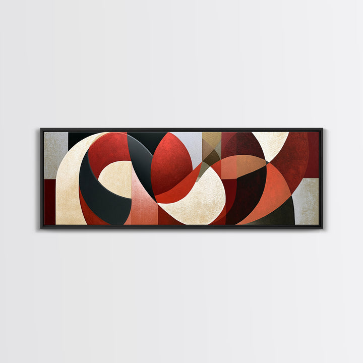 Abstract Red Wine Swirl Canvas Print, Dining Room Art, Fall Decor, Dining Room Decor, Dining, Kitchen Art, Living Room Decor, DRA-3x1-34