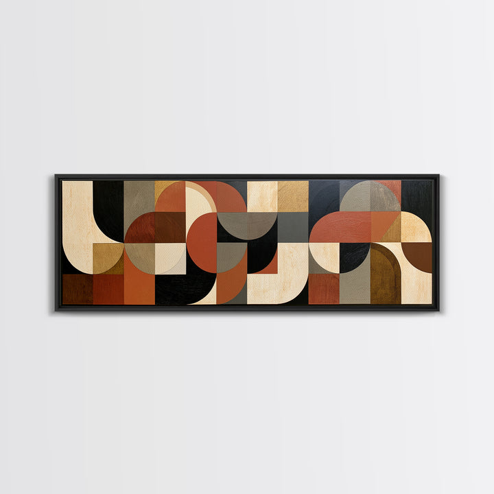 Abstract Composition in Appetite Friendly Warm Tones Canvas Print, Dining Room Art, Gallery Decor, Dining Room Decor, Dining, DRA-3x1-44