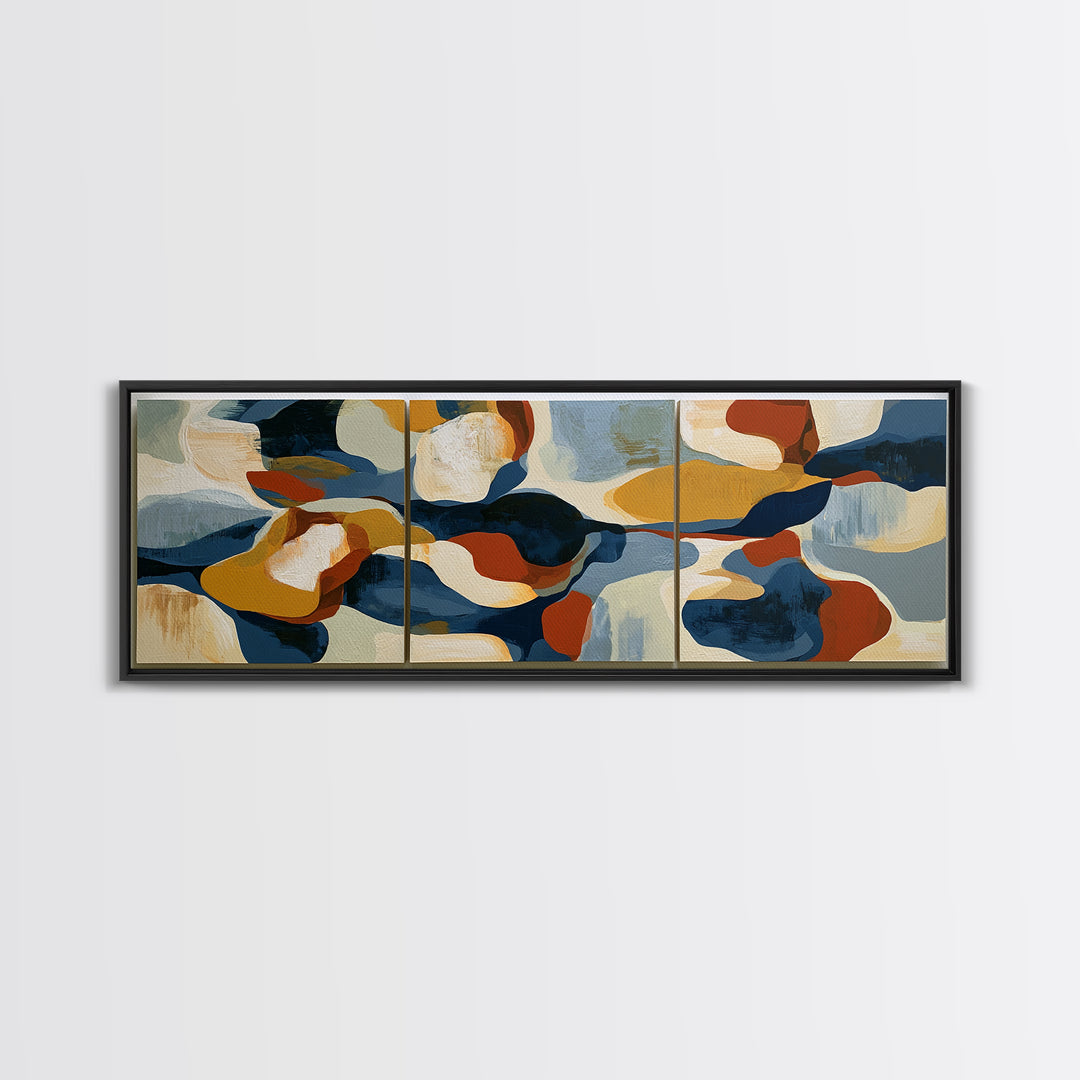 Abstract Composition in Appetite Friendly Warm Tones Canvas Print, Dining Room Art, Print, Dining Room Decor, Fine Art, Dining, DRA-3x1-92