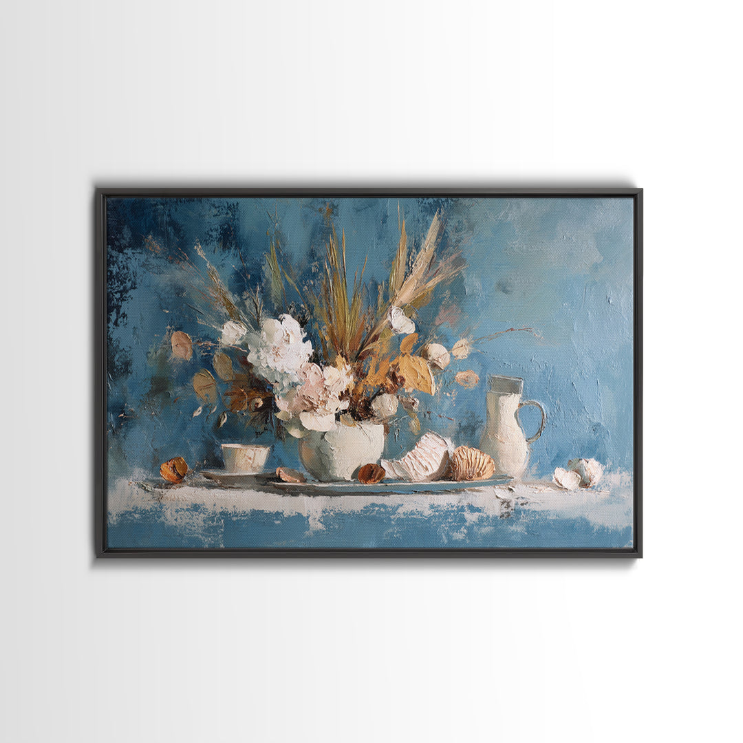Sunlit Farmhouse Table Objects Without Room View Canvas Print, Dining Room Art, Kitchen Decor, Dining Room Decor, Dining, DRA-3x2-21
