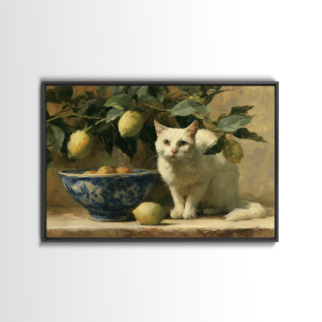 Italian Lemon Branch Canvas Print, Dining Room Art, Printable Art, Dining Room Decor, Watercolor Art, Dining, Coastal Wall Art, DRA-3x2-57
