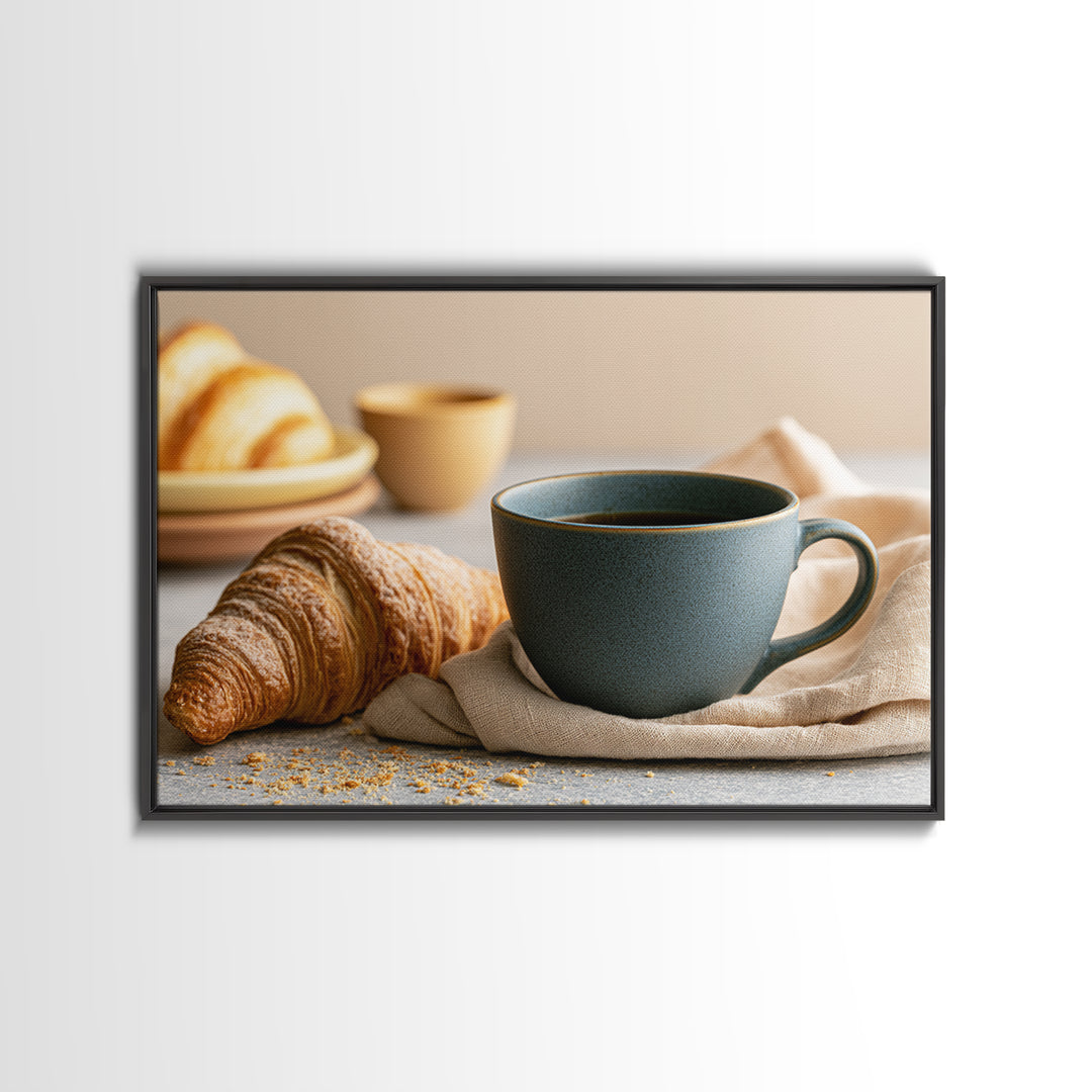 Coffee and Pastry Scene for Breakfast Nook Canvas Print, Dining Room Art, Canvas Art, Dining Room Decor, Fine Art, Dining, DRA-3x2-66