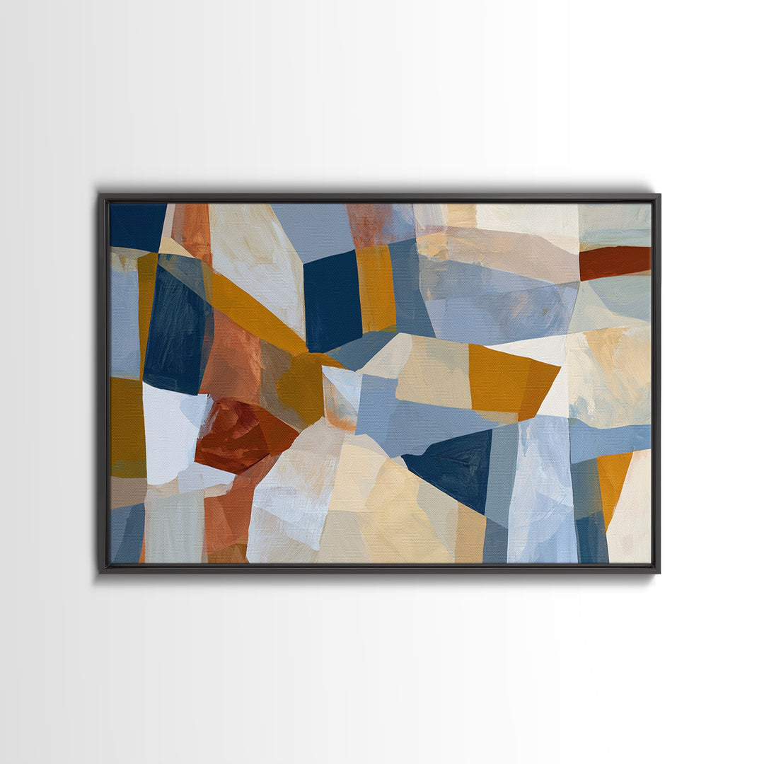 Abstract Composition in Appetite Friendly Warm Tones Canvas Print, Dining Room Art, Coastal Wall Art, Dining Room Decor, Dining, DRA-3x2-80
