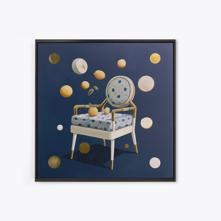 Whimsical Chair Still Life Canvas Print, Eclectic Art, Modern Decor, Living Room Decor, Fine Art, Eclectic, Wall Decor, ECL-1x1-14