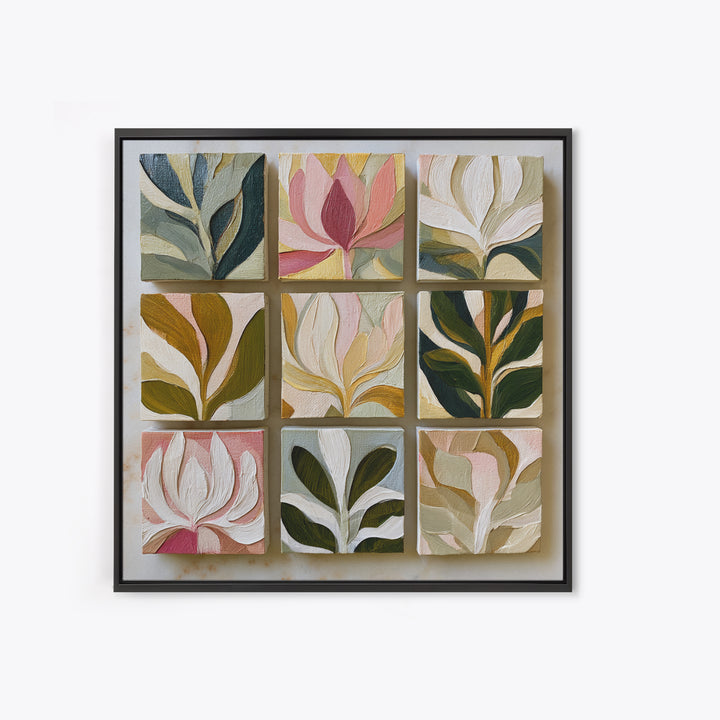 Matisse Inspired Cutouts with Botanical Details Canvas Print, Eclectic Art, Gallery Decor, Living Room Decor, Eclectic, ECL-1x1-6