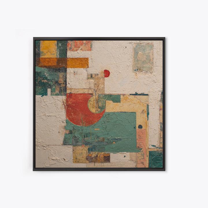 Botanical Collage with Butterflies and Old Paper Canvas Print, Eclectic Art, Living Room Decor, Oil Painting, Eclectic, ECL-1x1-85