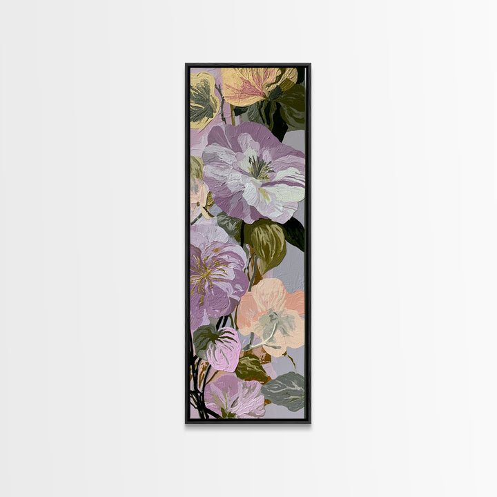 Matisse Inspired Cutouts with Botanical Details Canvas Print, Eclectic Art, Living Room Decor, Watercolor Art, Eclectic, ECL-1x3-90