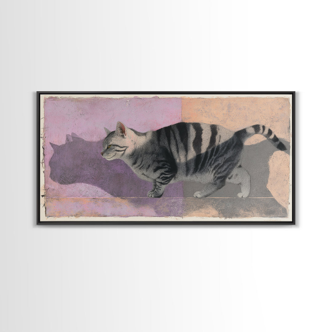 Whimsical Chair Still Life Framed Canvas Print, Eclectic Art, Digital Art, Living Room Decor, Fine Art, Eclectic, Digital Print, ECL-2x1-34