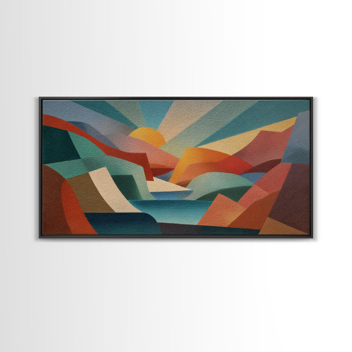 Bold Maximalist Still Life Canvas Print, Eclectic Art, Portrait, Living Room Decor, Oil Painting, Eclectic, Modern Decor, ECL-2x1-47