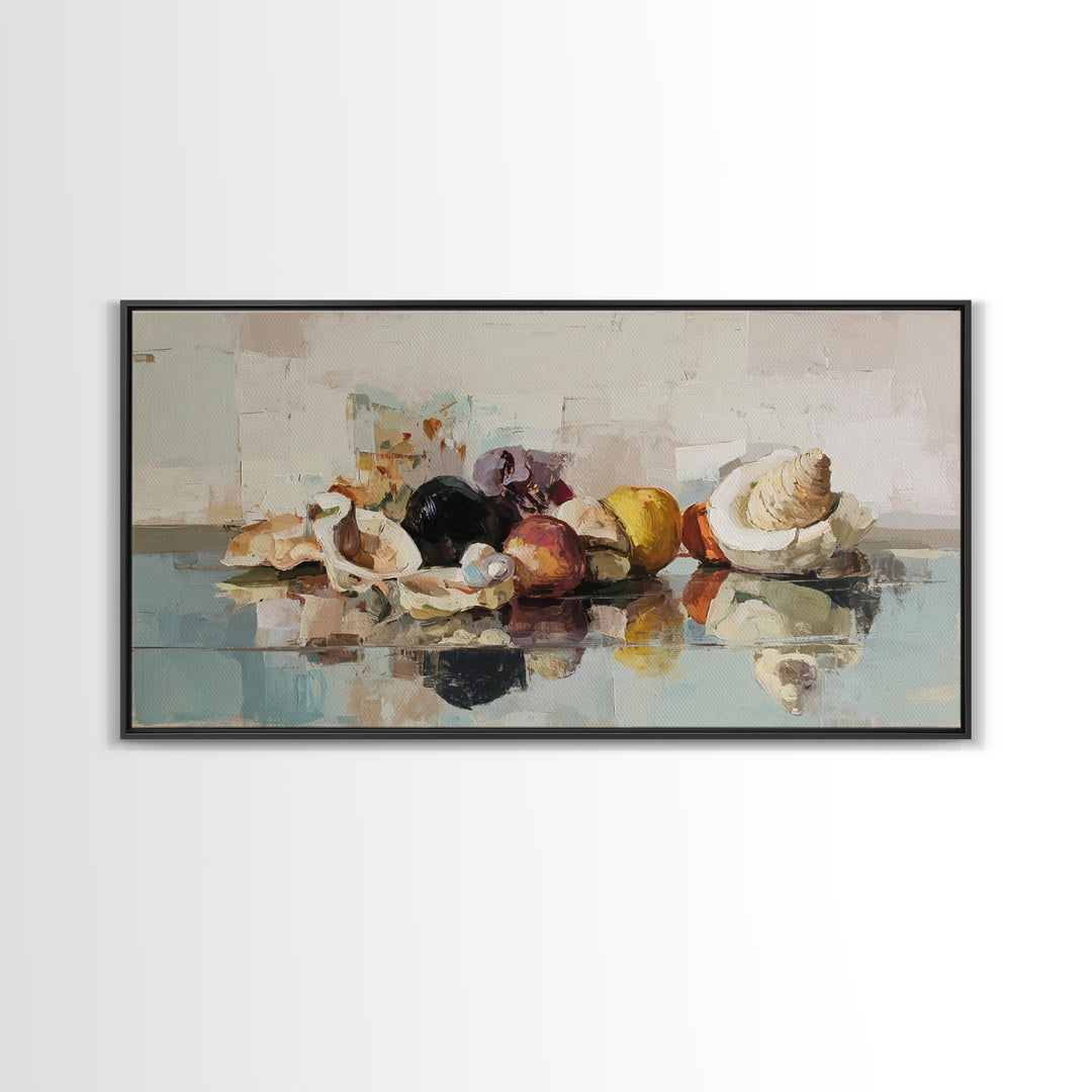 Naive Cityscape with Patterned Windows Framed Canvas Print, Eclectic Art, Abstract Art, Living Room Decor, Fine Art, Eclectic, ECL-2x1-80