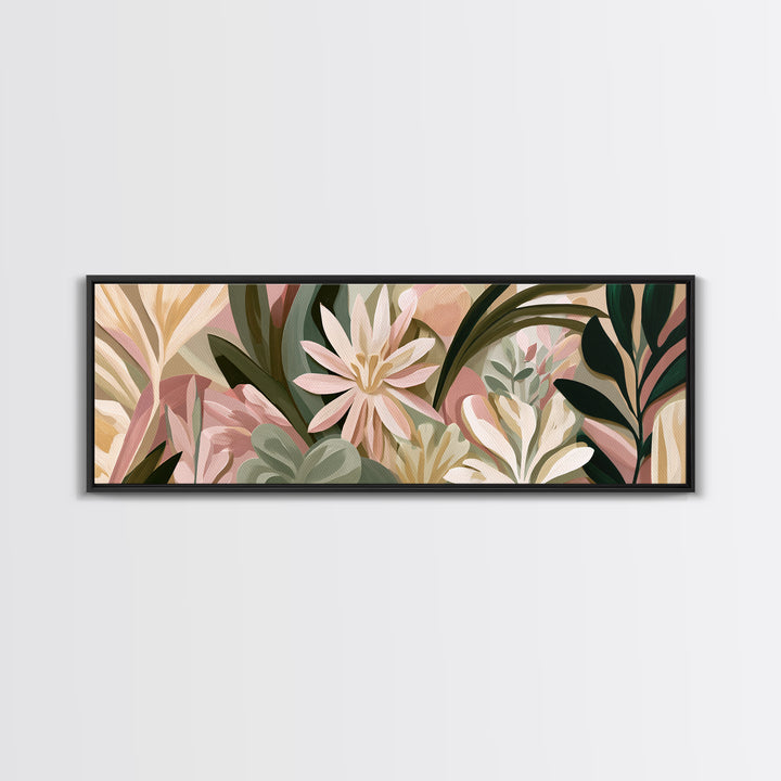 Matisse Inspired Cutouts with Botanical Details Canvas Print, Eclectic Art, Art Prints, Living Room Decor, Fine Art, Eclectic, ECL-3x1-22