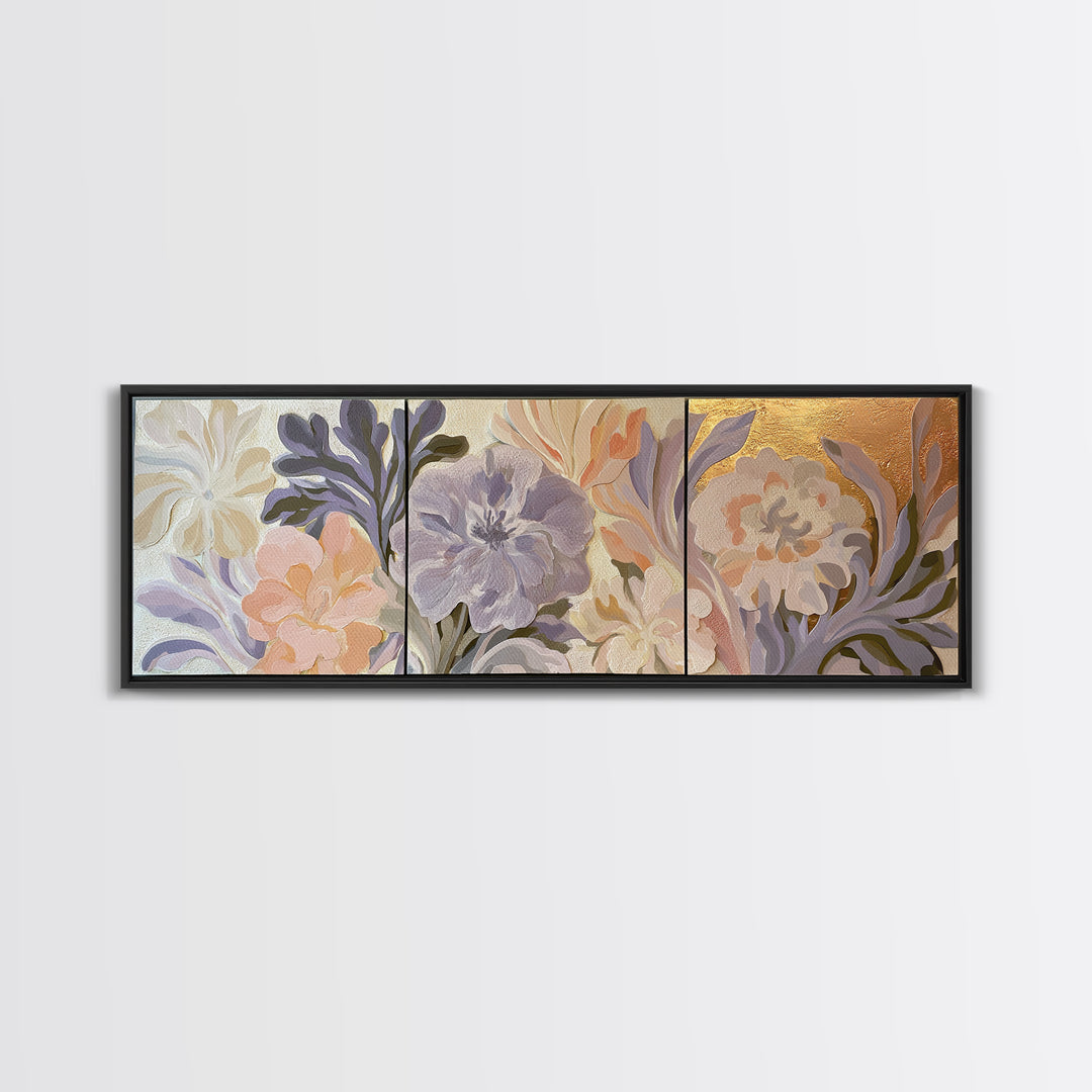 Matisse Inspired Cutouts with Botanical Details Canvas Print, Eclectic Art, Boho Decor, Living Room Decor, Fine Art, Eclectic, ECL-3x1-46