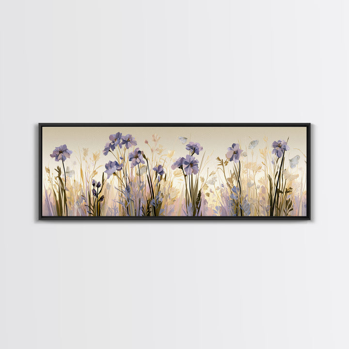 Botanical Collage with Butterflies and Old Paper Canvas Print, Eclectic Art, Unique Wall Art, Living Room Decor, Eclectic, ECL-3x1-5