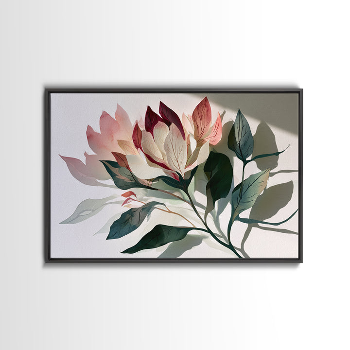 Matisse Inspired Cutouts with Botanical Details Canvas Print, Eclectic Art, Statement Artwork, Living Room Decor, Eclectic, ECL-3x2-58