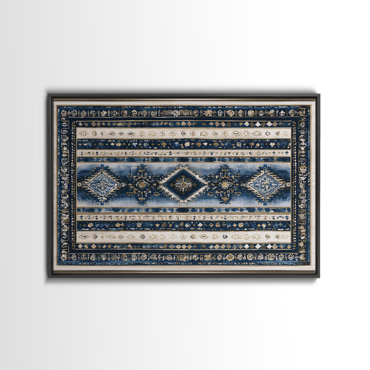 Layered Tapestry Pattern Canvas Print, Eclectic Art, Abstract Art, Living Room Decor, Fine Art, Eclectic, Neutral Decor, ECL-3x2-68