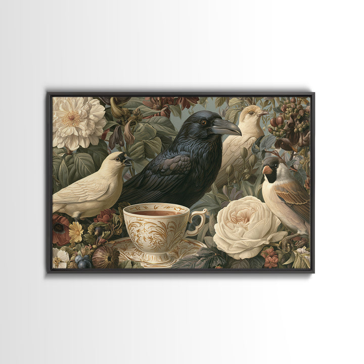 Odd Dream Garden Framed Canvas Print, Eclectic Art, Room Decor, Living Room Decor, Fine Art, Eclectic, Artwork, Original Art, ECL-3x2-69