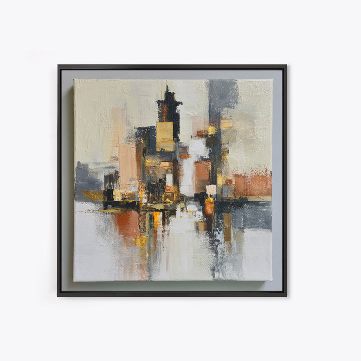 Distorted City Street Canvas Print, Expressionist Art, Room Decor, Living Room Decor, Fine Art, Expression, Printable Wall Art, EXP-1x1-25