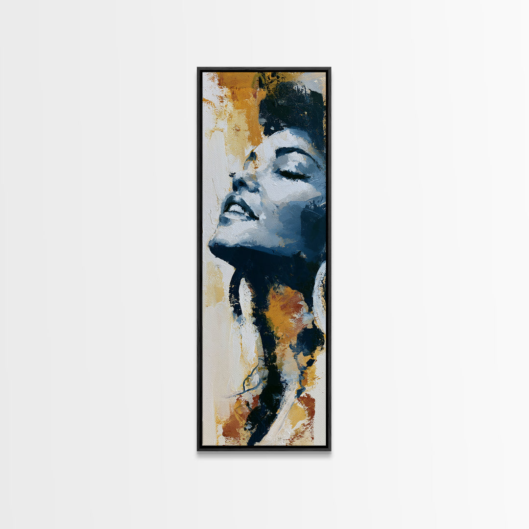 Portrait of a Singer Canvas Print, Expressionist Art, Digital Prints, Living Room Decor, Oil Painting, Expression, EXP-1x3-32