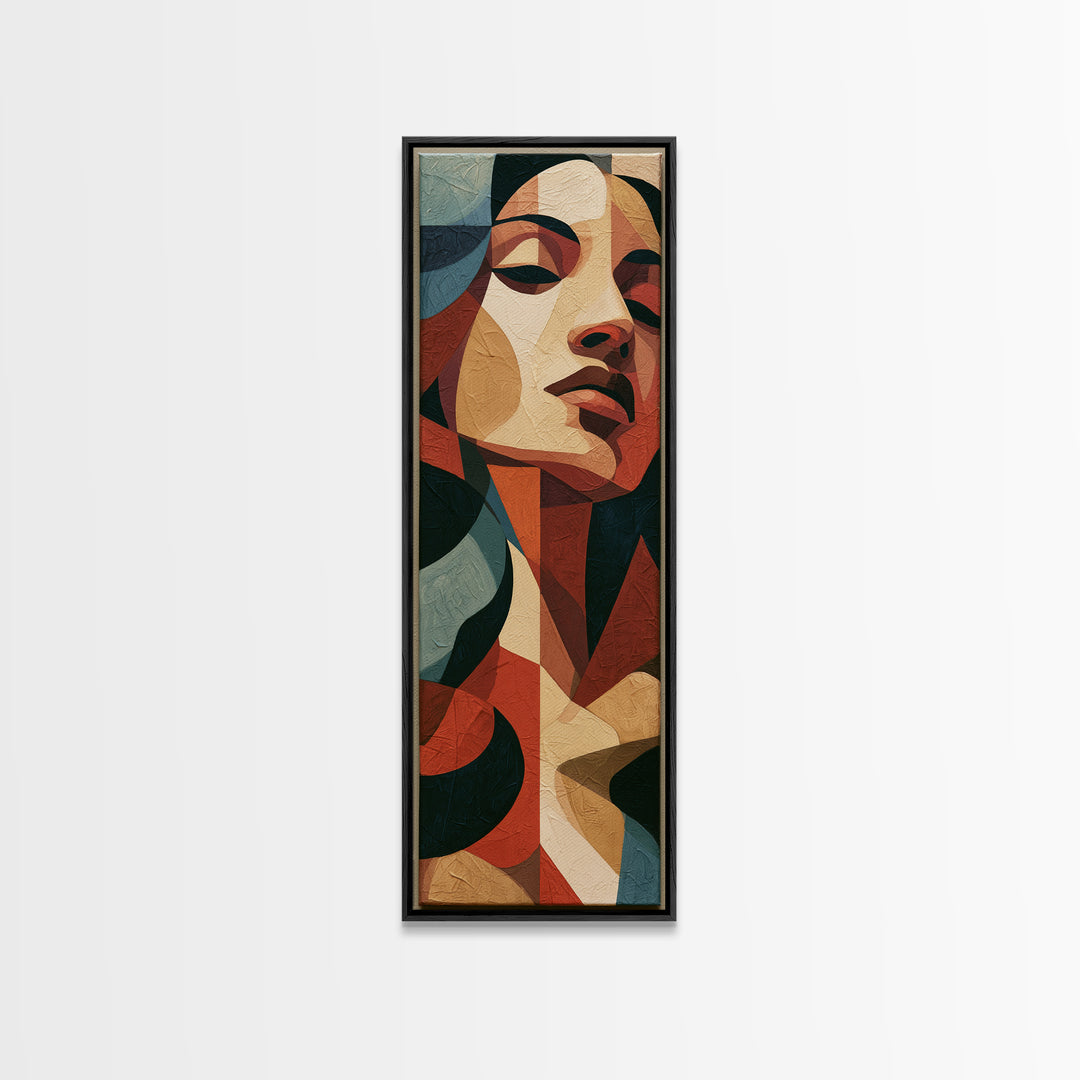 Portrait of a Singer Canvas Print, Expressionist Art, Abstract Wall Art, Living Room Decor, Expression, Gallery Wall Art, EXP-1x3-56