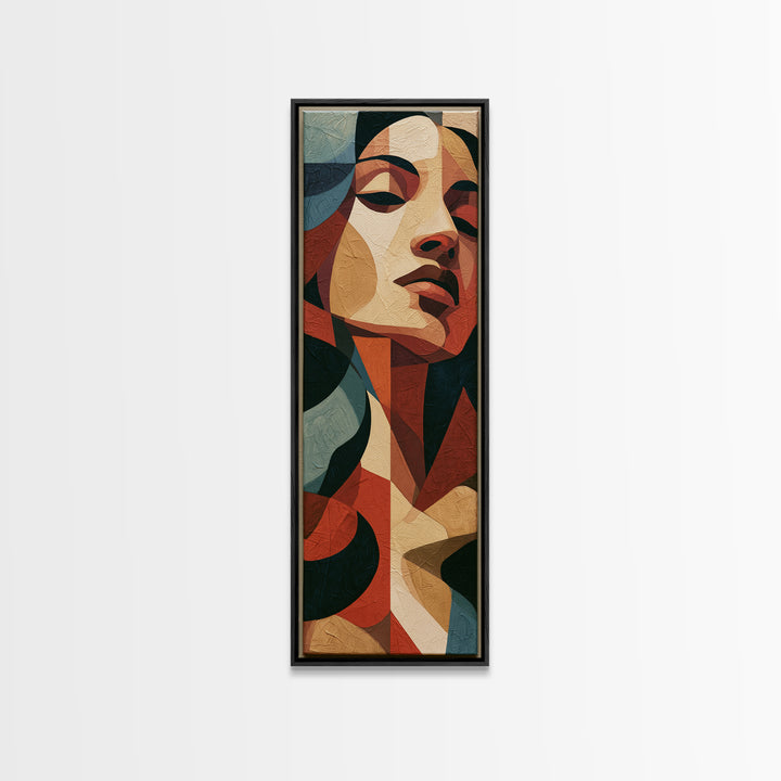 Portrait of a Singer Canvas Print, Expressionist Art, Abstract Wall Art, Living Room Decor, Expression, Gallery Wall Art, EXP-1x3-56