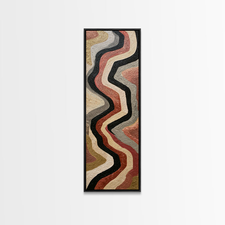 Stormy Landscape Painted Canvas Print, Expressionist Art, Gallery Wall Art, Living Room Decor, Expression, Minimalist Decor, EXP-1x3-63