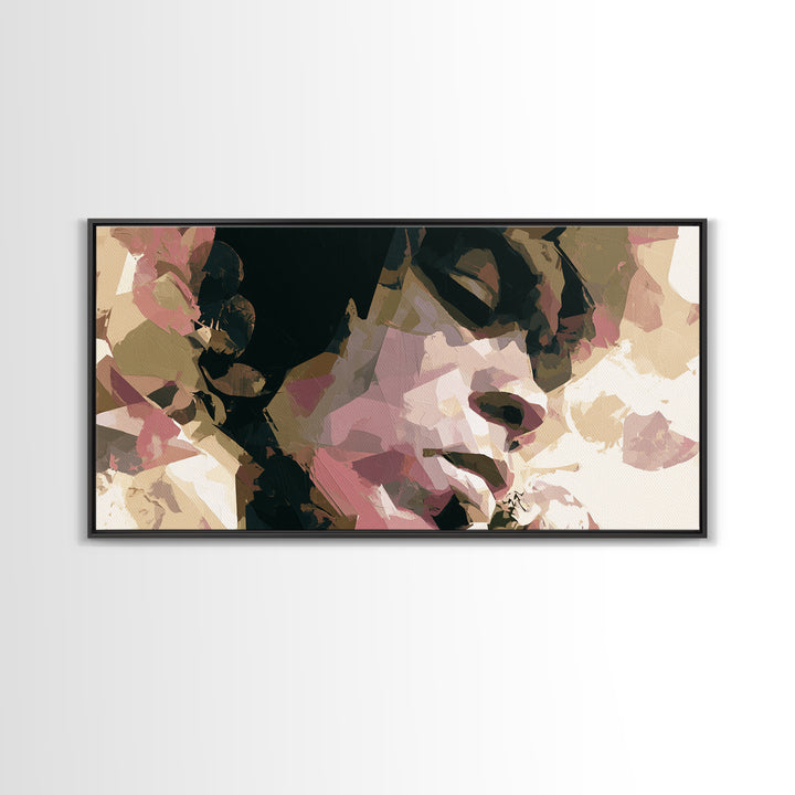 Portrait of a Singer Canvas Print, Expressionist Art, Printable Wall Art, Living Room Decor, Expression, Unique Wall Art, EXP-2x1-64