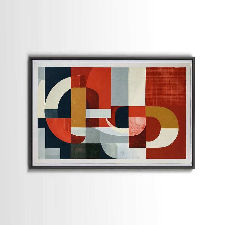 Red Room Interior Abstraction Canvas Print, Expressionist Art, Minimalist Wall Art, Living Room Decor, Expression, EXP-3x2-23