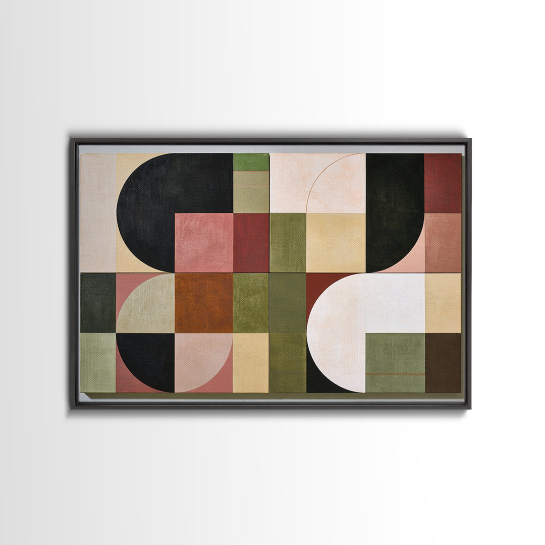 Lonely Caf Table Framed Canvas Print, Expressionist Art, Fine Art Print, Living Room Decor, Fine Art, Expression, Wall Decor, EXP-3x2-81