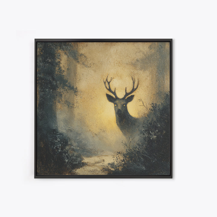 Giant Tree City Filled Framed Canvas Print, Fantasy Art, Statement Artwork, Living Room Decor, Abstract Art, Mythic, Wall Decor, FAN-1x1-33