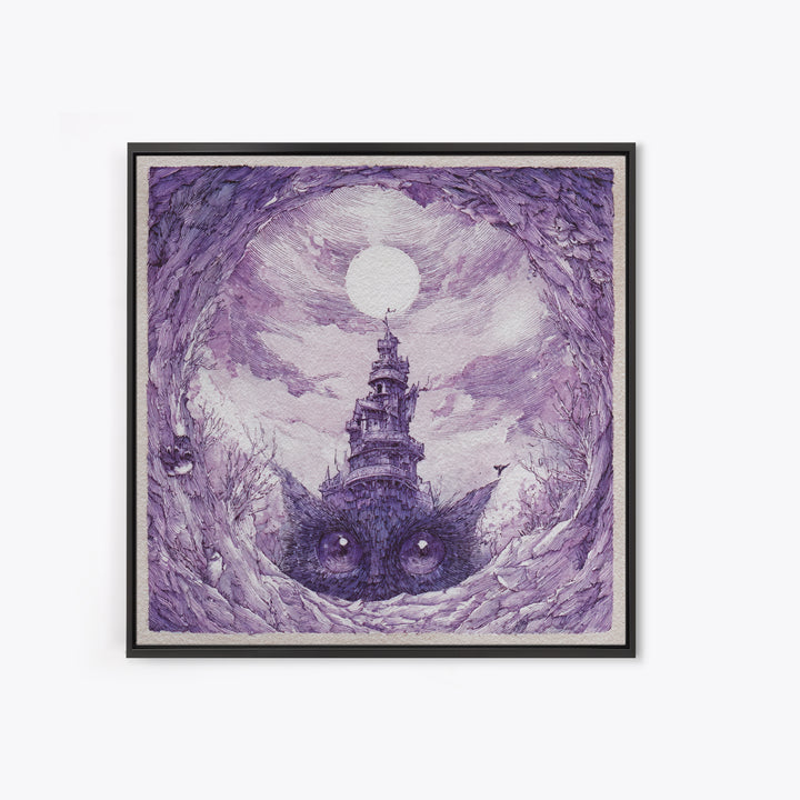 Ancient Map Landscape Canvas Print, Fantasy Art, Boho Decor, Living Room Decor, Oil Painting, Mythic, Prints, Art Prints, FAN-1x1-85