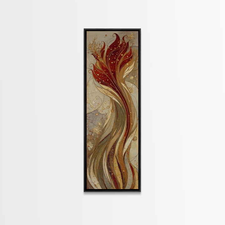 Sorceress Holding a Sphere of Starlight Framed Canvas Print, Fantasy Art, Modern Decor, Living Room Decor, Fine Art, Mythic, FAN-1x3-29