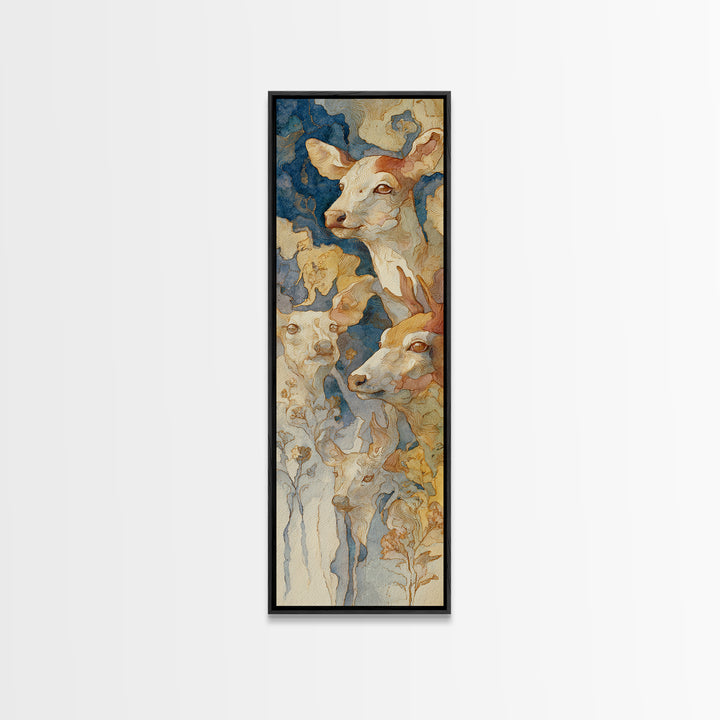 Dragon Soaring Above Jagged Mountain Peaks Framed Canvas Print, Fantasy Art, Textured Painting, Living Room Decor, Mythic, FAN-1x3-61
