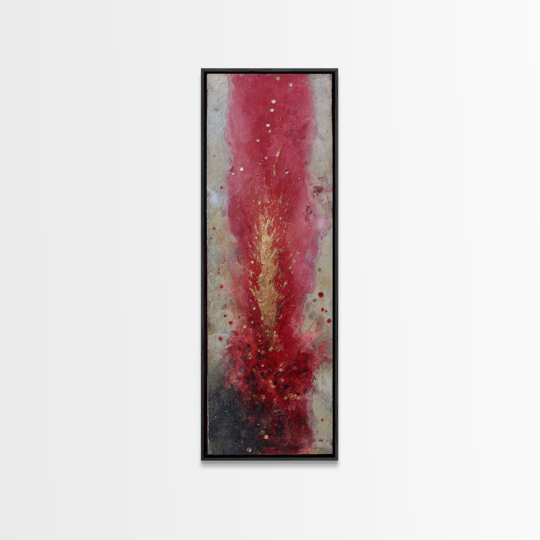 Magic Sword Embedded Canvas Print, Fantasy Art, Fantasy Art Print, Living Room Decor, Fine Art, Mythic, Textured Painting, FAN-1x3-95