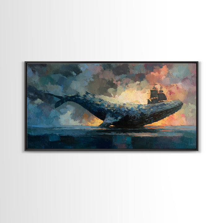 Dragon Egg Nest Framed Canvas Print, Fantasy Art, Statement Artwork, Living Room Decor, Fine Art, Mythic, Wall Decor, FAN-2x1-42