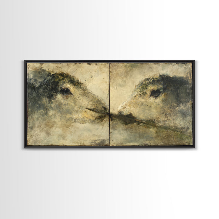 Elven Queen Portrait Canvas Print, Fantasy Art, Wall Decor, Living Room Decor, Fine Art, Mythic, Whimsical Art, Gothic Art, FAN-2x1-70