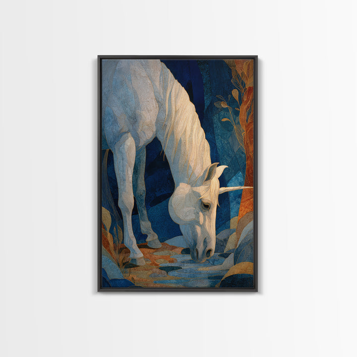 Armored Knight Facing a Glowing Portal Canvas Print, Fantasy Art, Minimalist Decor, Living Room Decor, Fine Art, Mythic, FAN-2x3-39