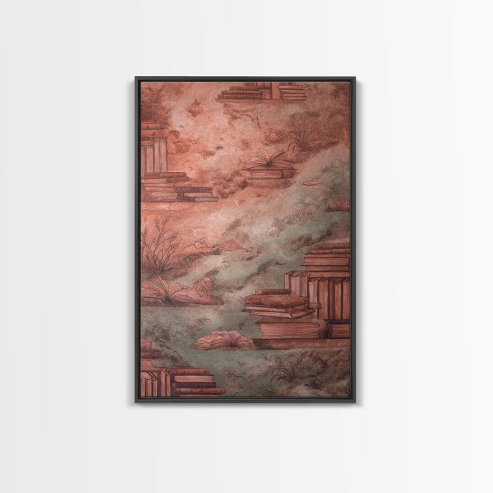 Celestial Dragon Wrapped Around a Moon Framed Canvas Print, Fantasy Art, Digital Art, Living Room Decor, Fine Art, Mythic, FAN-2x3-94