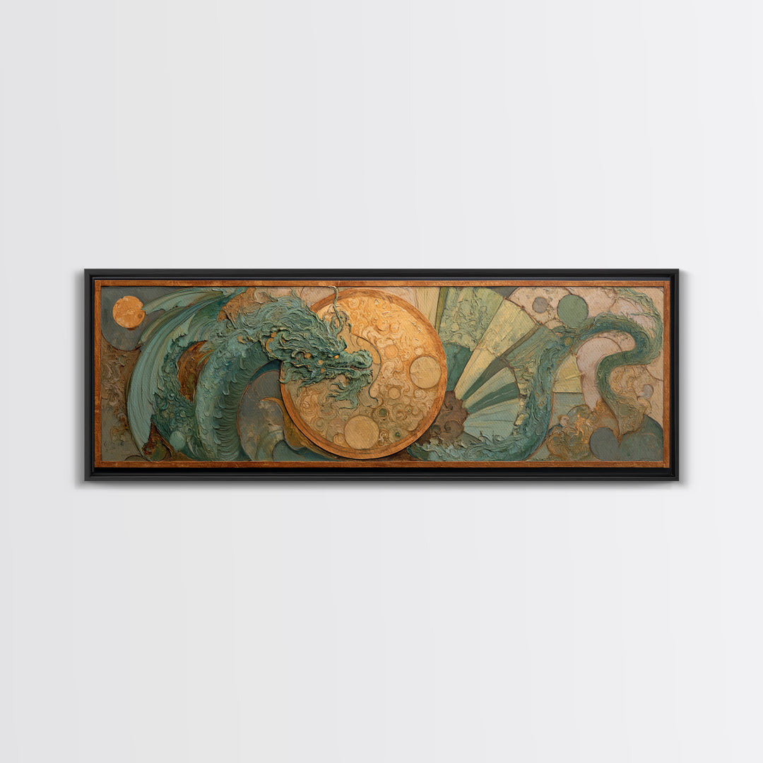 Mermaid Lagoon with Bioluminescent Water Canvas Print, Fantasy Art, Neutral Decor, Living Room Decor, Fine Art, Mythic, FAN-3x1-96