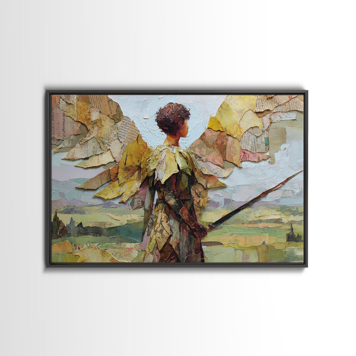 Elven Queen Portrait Framed Canvas Print, Fantasy Art, Digital Print, Living Room Decor, Fine Art, Mythic, Dragon Art, FAN-3x2-6
